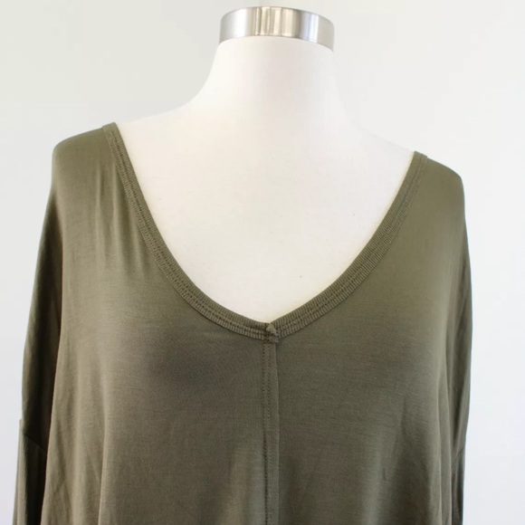 NWT Free People Moonshine Tunic Top Army Olive - Picture 5 of 8
